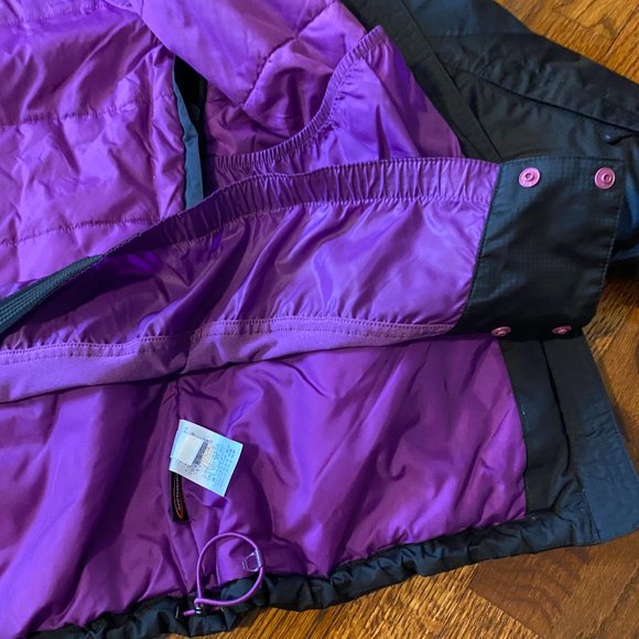 NWT Lands' End Black/Purple F(X) Primaloft Jacket — Size Medium - Picture 7 of 13